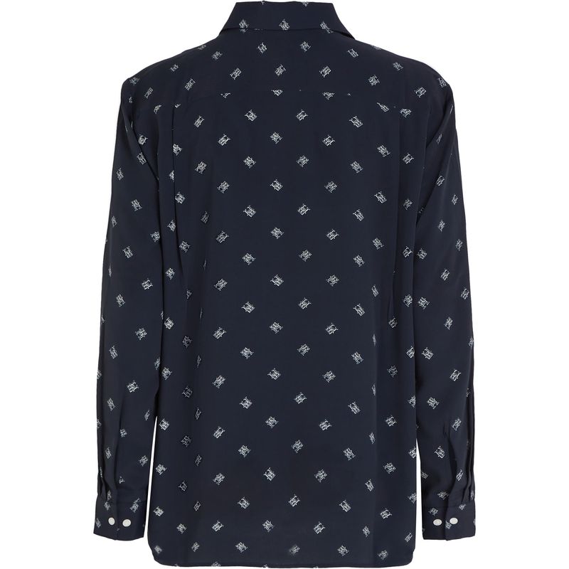 Blusa Tommy Hilfiger Mangas Largas Estampada Para Damas