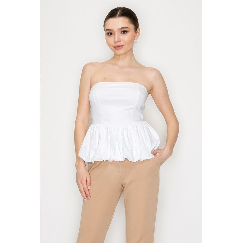 Top Blashe Straples Peplum Para Damas