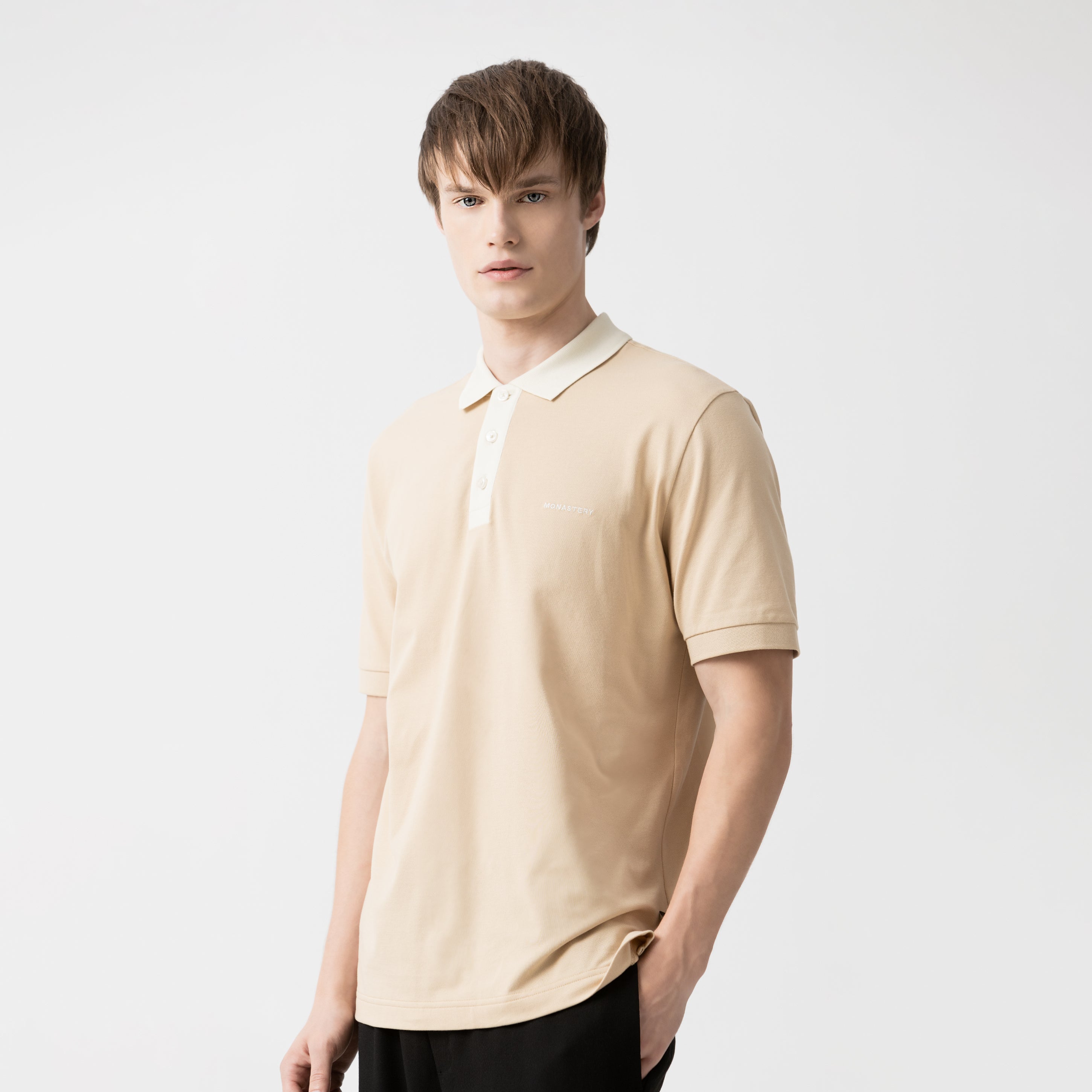 LYKOS POLO MEN IRISH CREAM - Kliquea Internacional